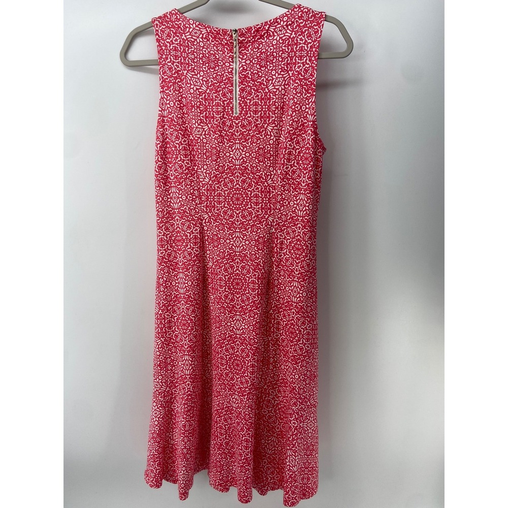 Tommy Bahama Dress Women Small Pink Geometric Sleeveless Coastal Vacation Knit - Picture 2 of 7